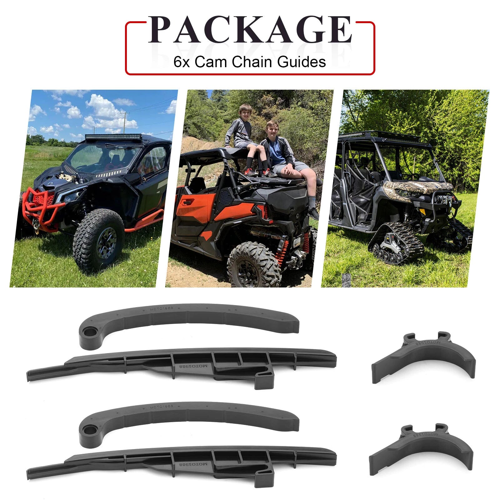2X Cam Timing Chain Guide Kit for Can-Am Outlander Max 570 650 (2019–2024)