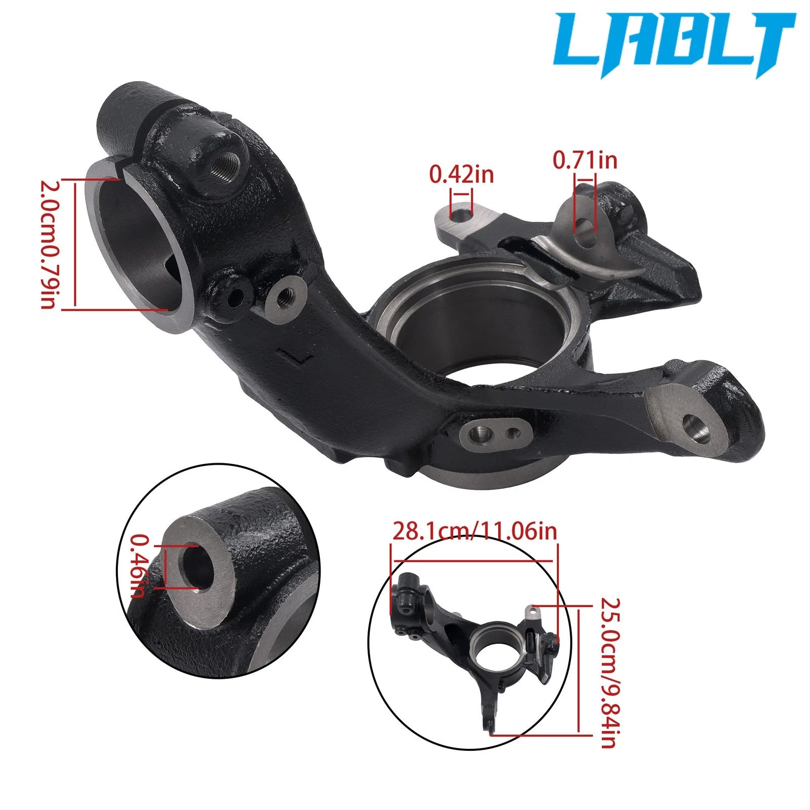 Front Left Driver Steering Knuckle 686-417 for Honda Civic (2016–2021)