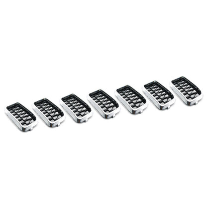 Front Grille Honeycomb Mesh Insert Cover Chrome for Jeep Grand Cherokee (2017–2021)