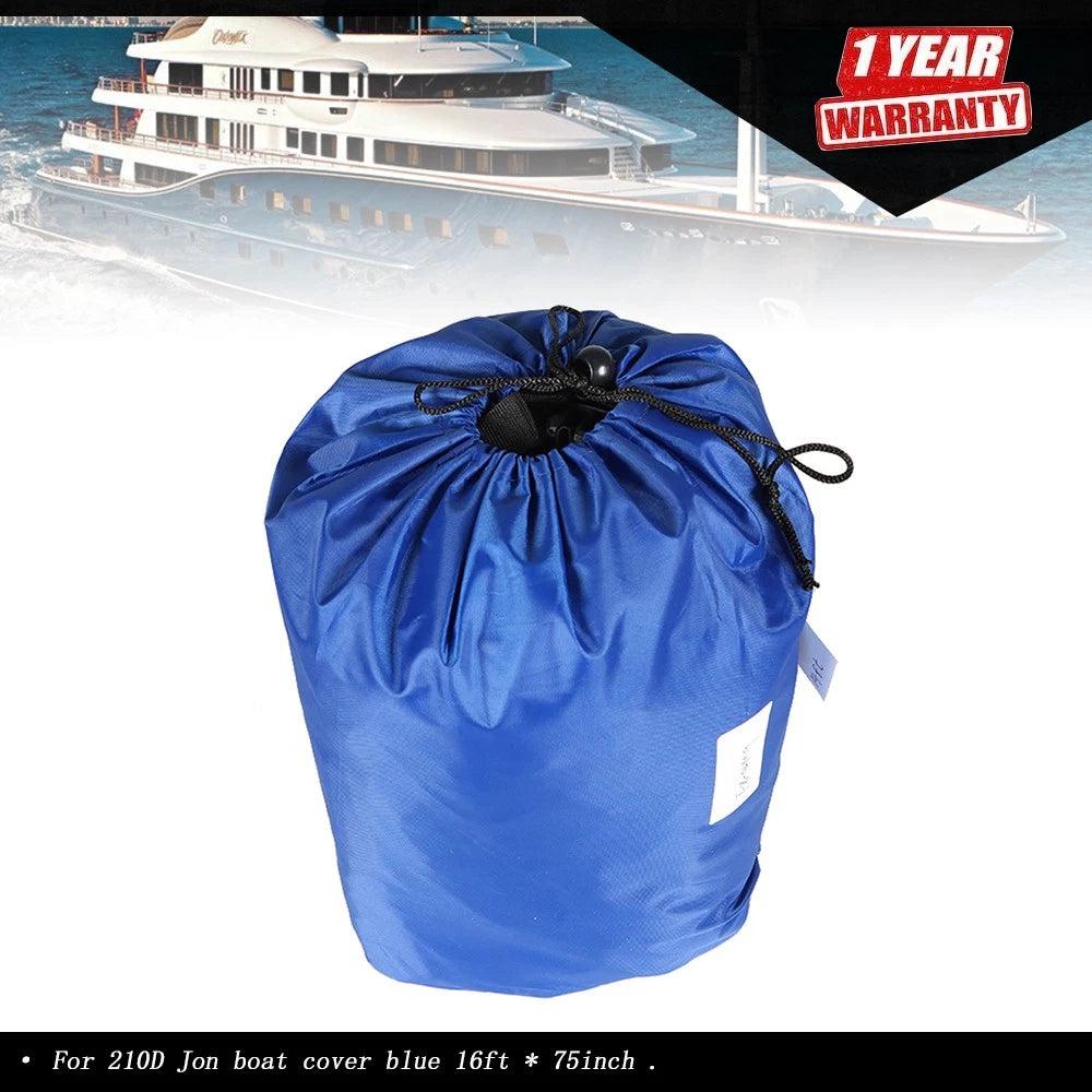 Jon Boat Cover 210D for 16ft Jon Boat (75in)