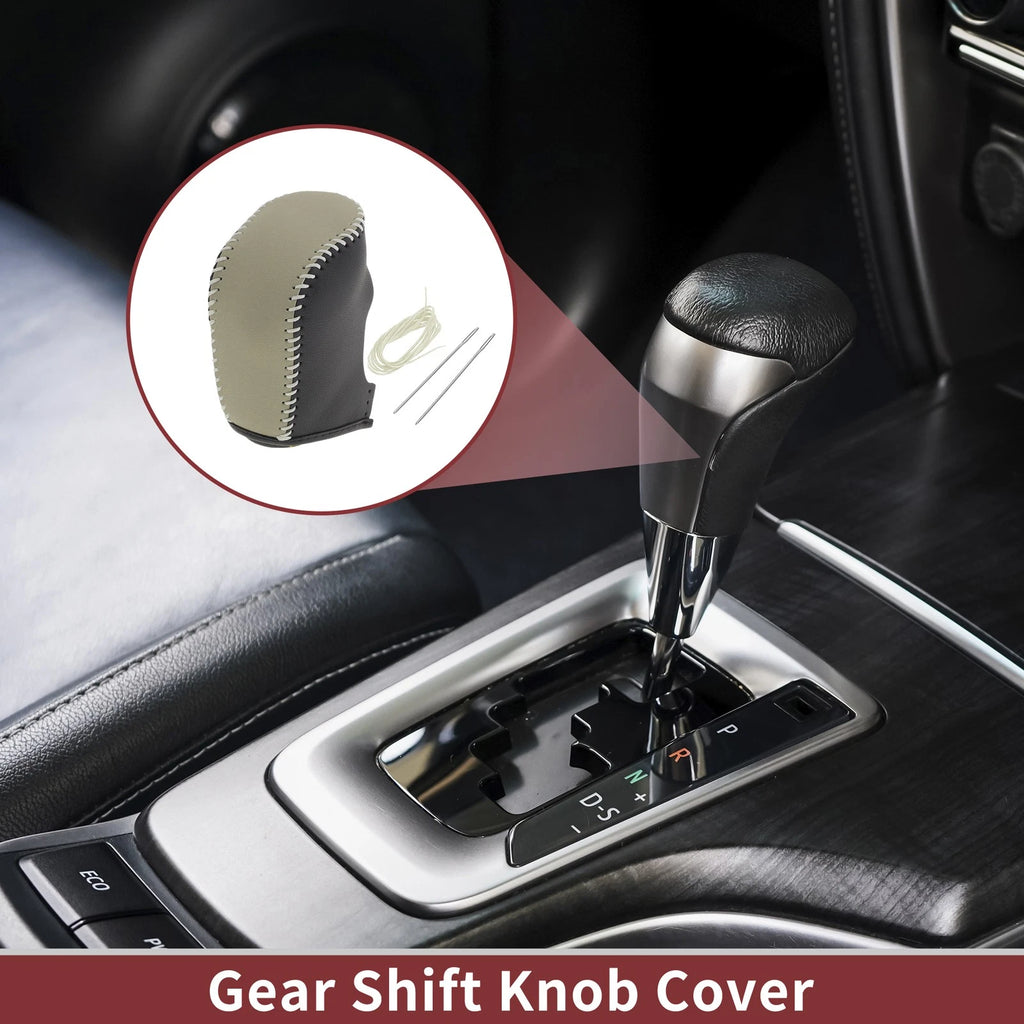 Gear Shift Knob Cover Replacement for Hyundai Sonata (2011–2014) Black Beige