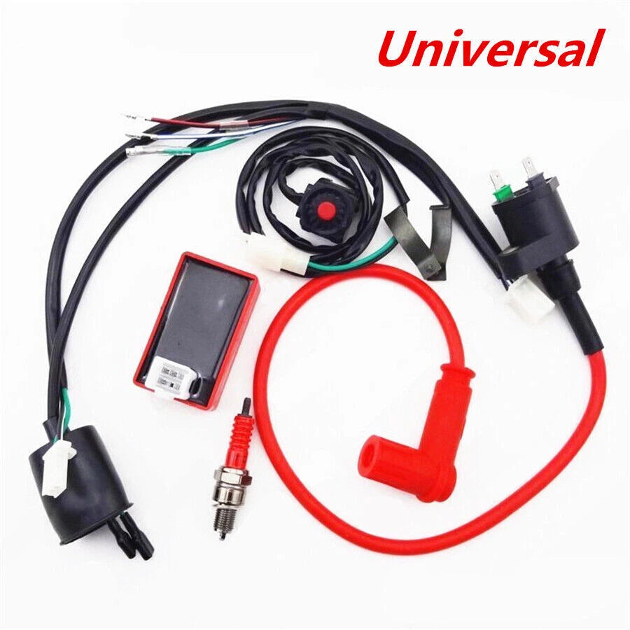 CDI Wire Harness Ignition Coil Kit for Motorcycle ATV 110cc-150cc