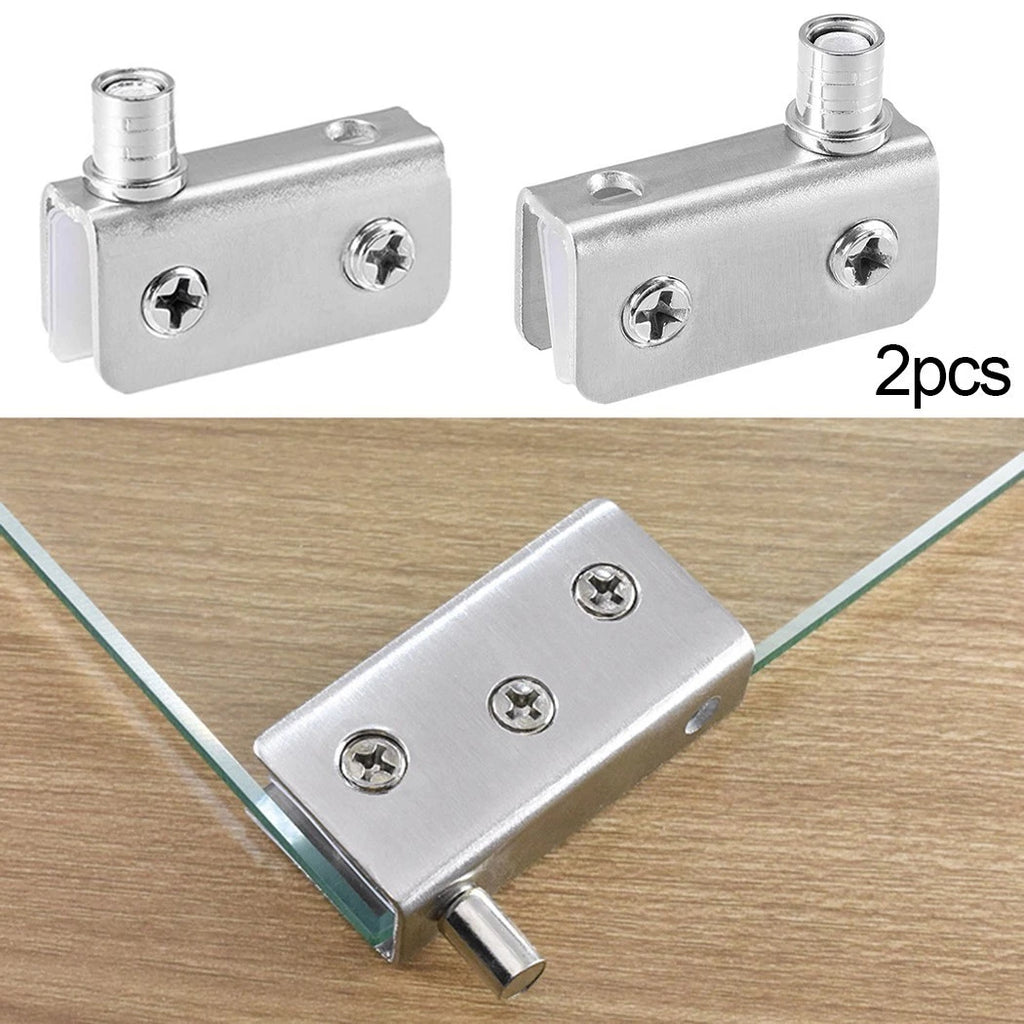 2X Metal Door Hinges for Cupboard (Pivot Clip)