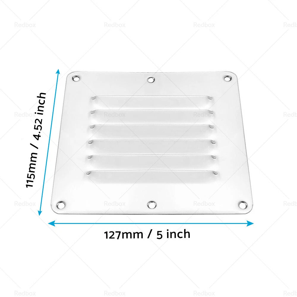 Rectangular Air Vent for Caravan Boat Wall Eave (Stainless Steel)