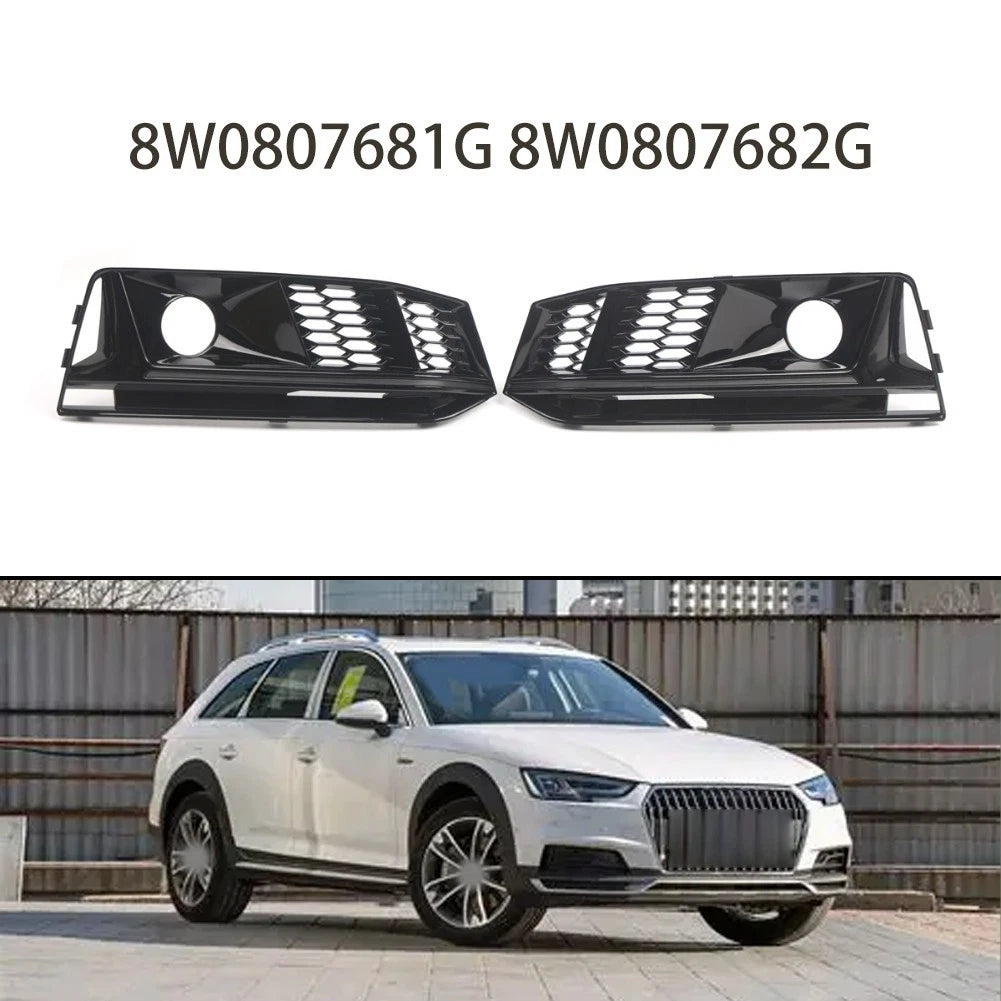 Black Front Bumper Grill for Audi A4 S-Line (2015–2018)