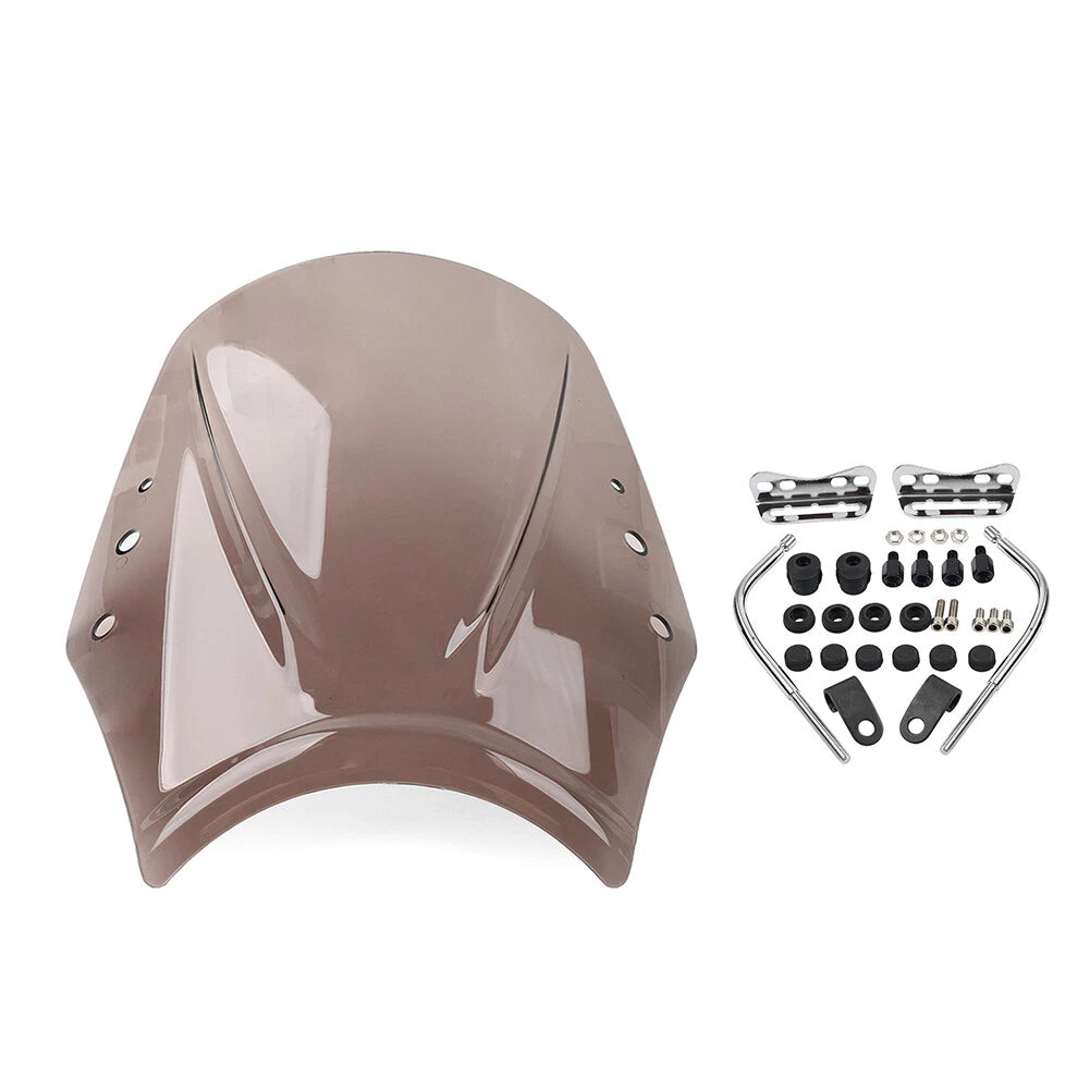 1x Tan Universal Motorcycle Windshield Deflector