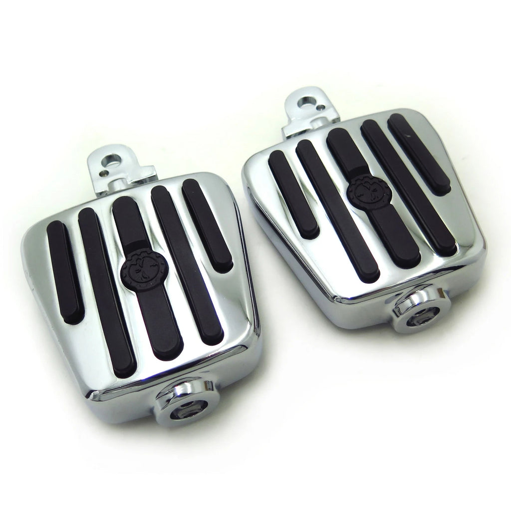 Chrome Rubber Footpegs for Triumph Legend (1999–2001)