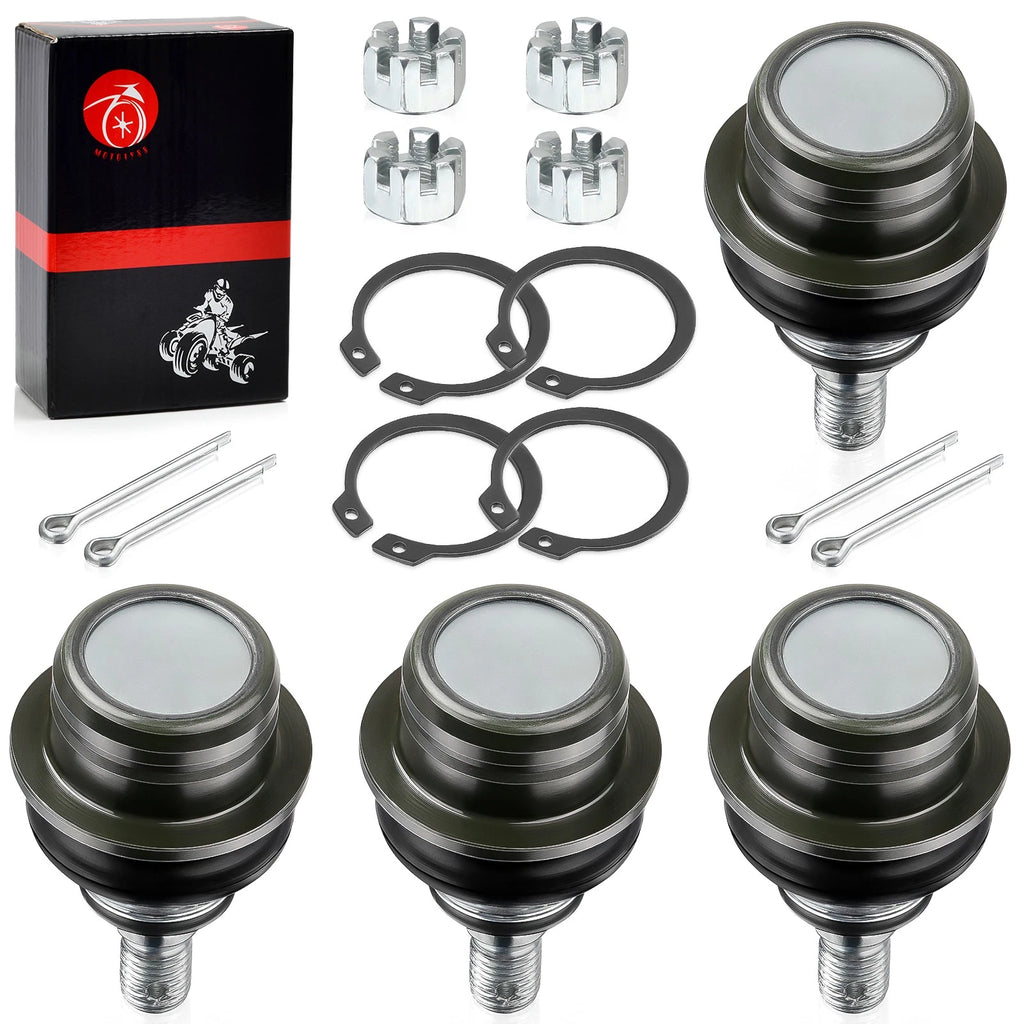 Set of 4 Front Upper Lower A-Arm Ball Joints for Suzuki King Quad 450 500 700 750