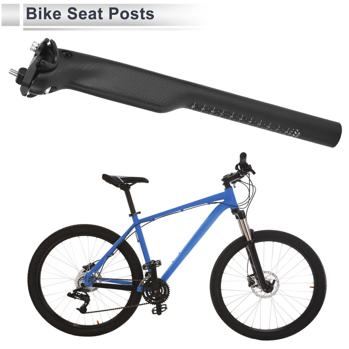 Seat Post 27.2x300mm Replacement for Bike Road Mountain Bicycle (2010–2025)