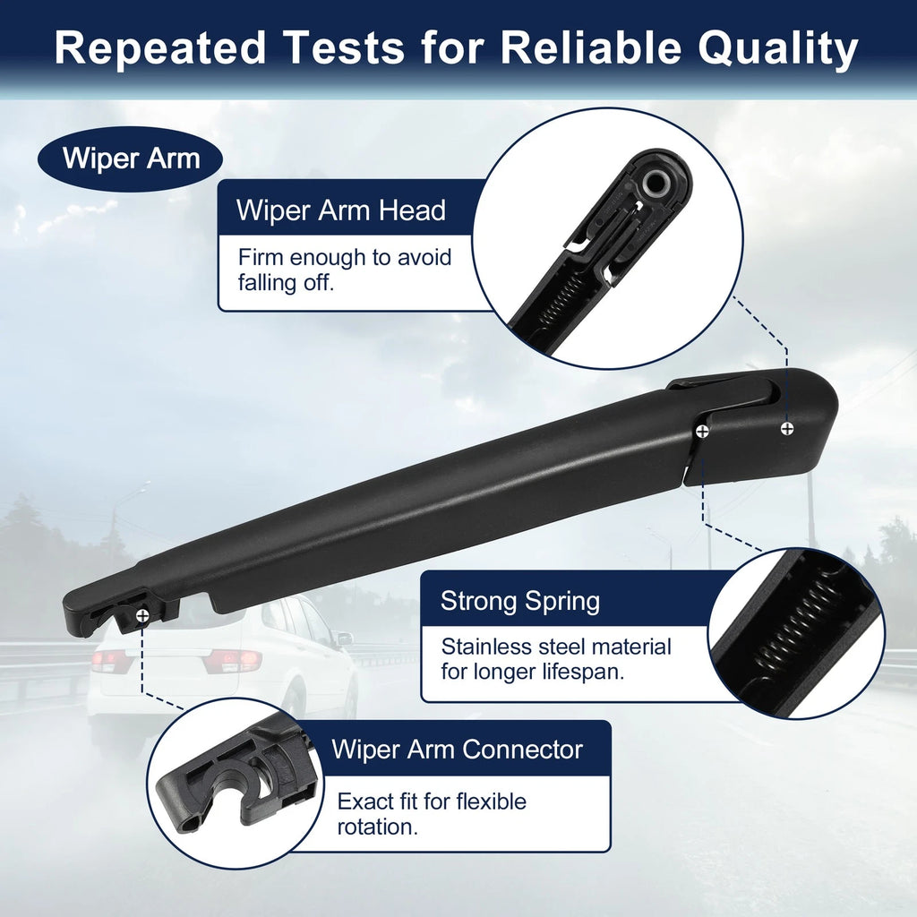 Rear Windshield Wiper Blade Arm Set for Kia Sorento (2016–2020)