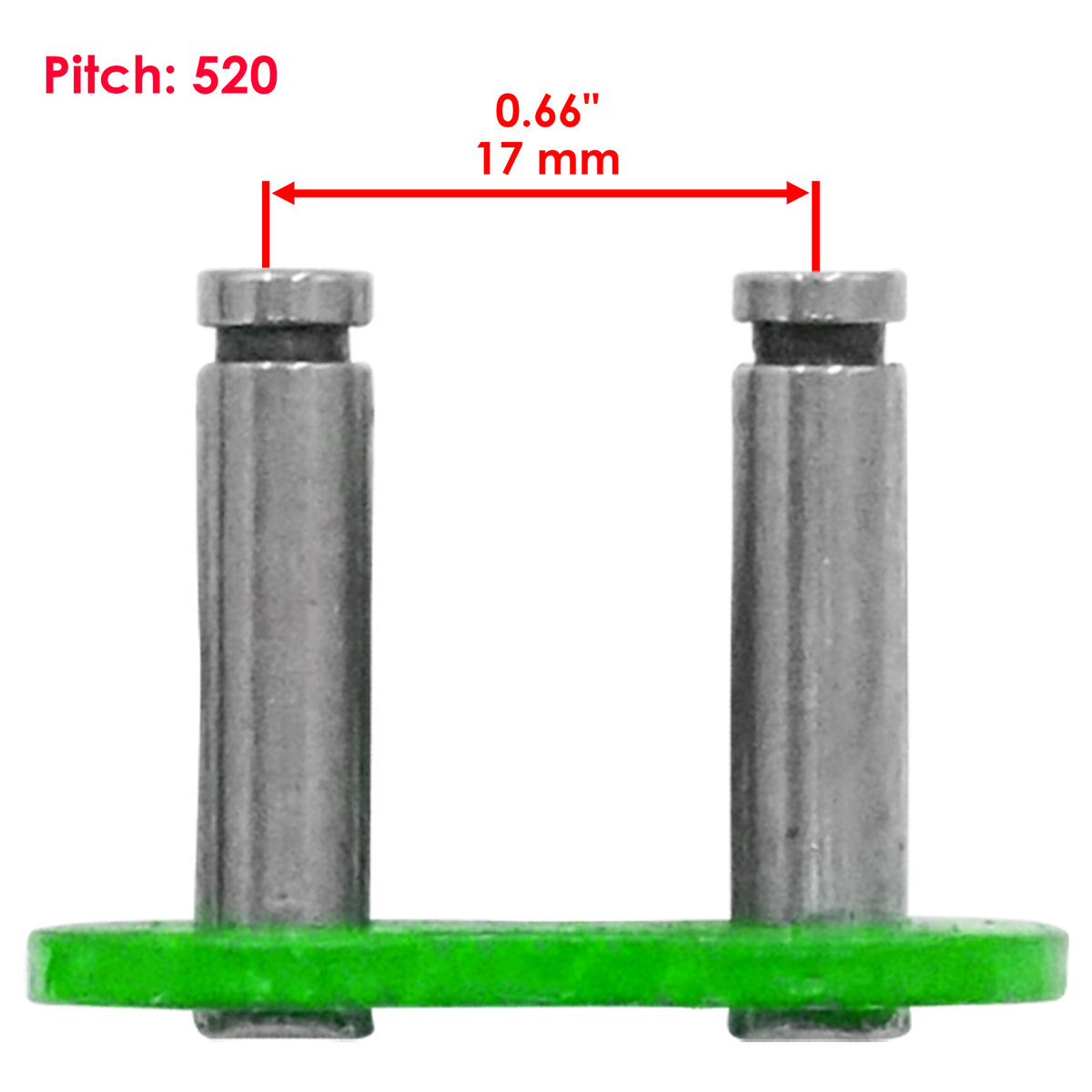 Chain Master Link W O Ring Replacement for Motorcycle ATV Bike (Green)