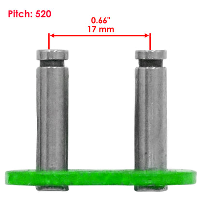 Chain Master Link W O Ring Replacement for Motorcycle ATV Bike (Green)