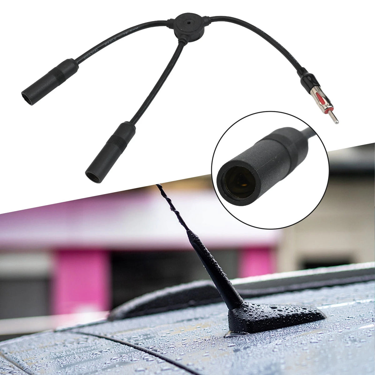 Antenna 1 to 2 Adapter for Enhanced Radio Signal Connectivity