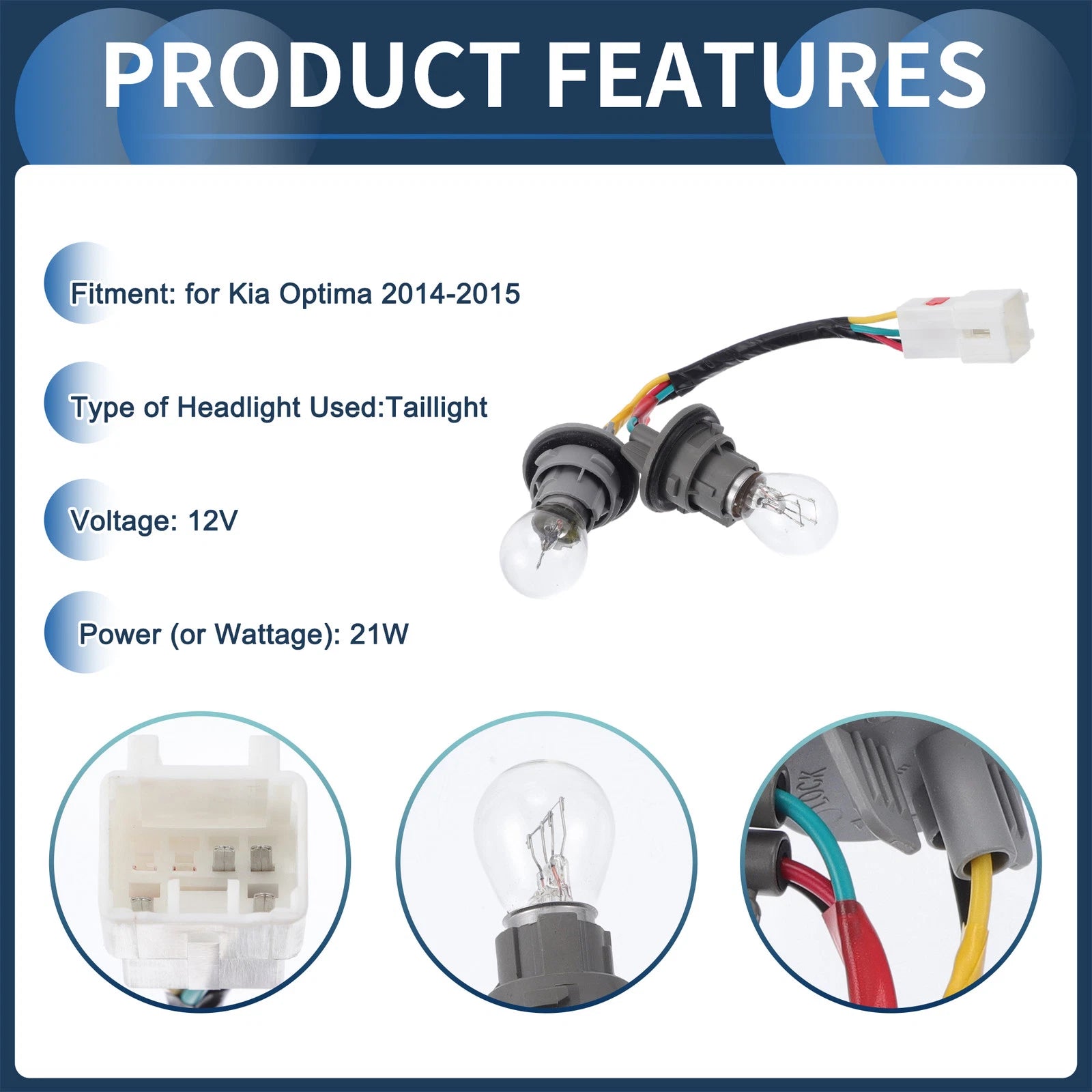 Headlight Wiring Harness Assembly for Kia Optima (2014–2016)