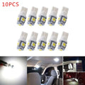T10 White LED Bulbs 10 Pack for Universal Vehicles