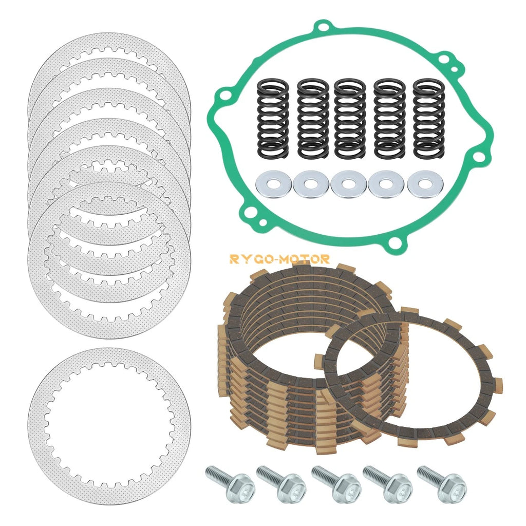 Clutch Friction Plate Kit with Heavy Duty Springs & Gasket for Yamaha YZ125 (1994–2004)