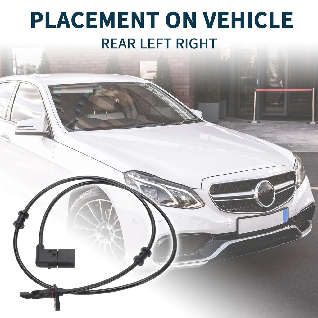 2pcs Rear Side ABS Wheel Speed Sensor Replacement for Mercedes-Benz C300 (2015–2021)