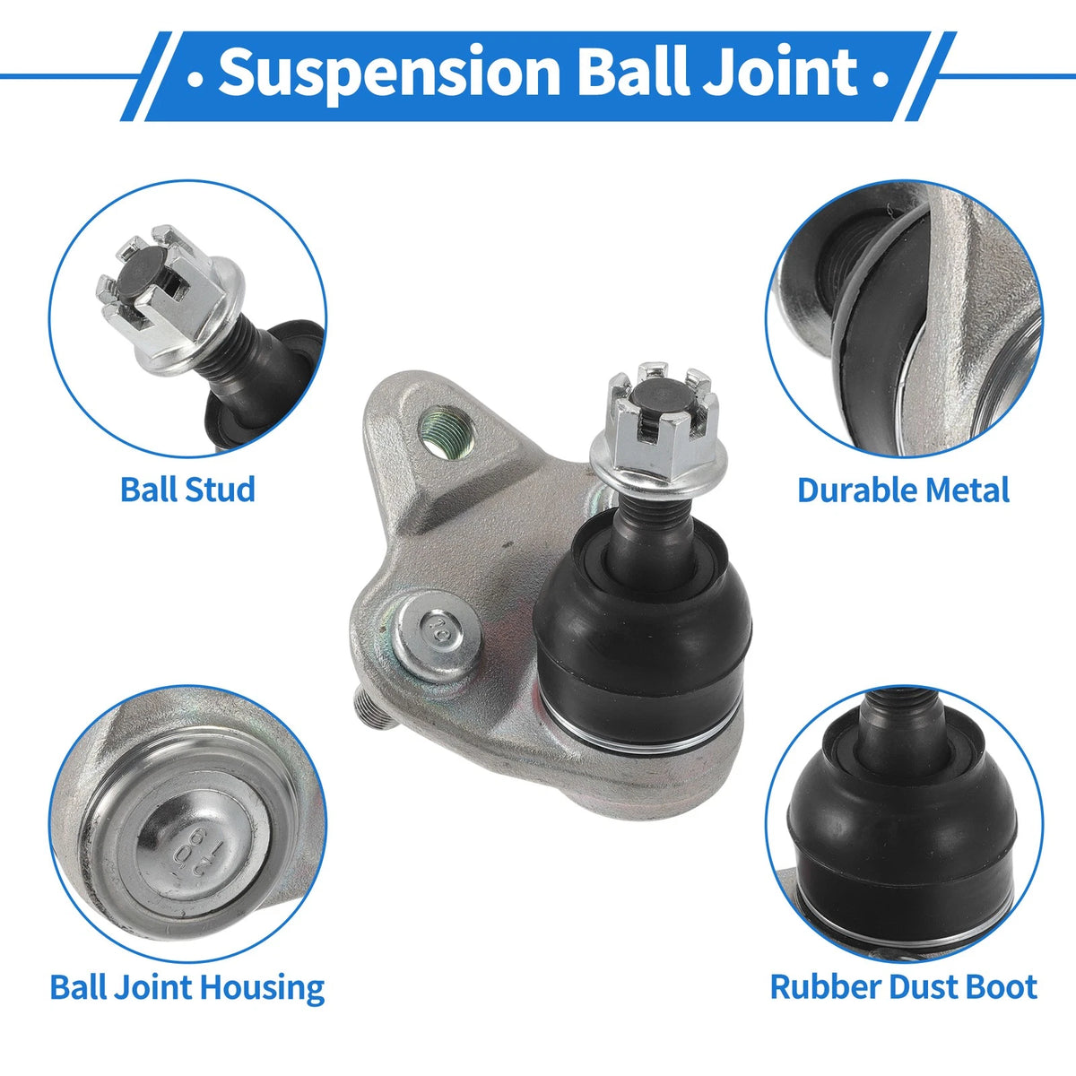 2X Front Lower Ball Joints for Toyota Prius (2010–2015) No.K500207/433 3049185