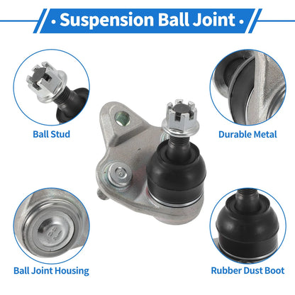 2X Front Lower Ball Joints for Toyota Prius (2010–2015) No.K500207/433 3049185