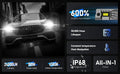 H7 LED Headlight Bulb Conversion Kit for NOVSIGHT (6500K, 24000LM, 100W)