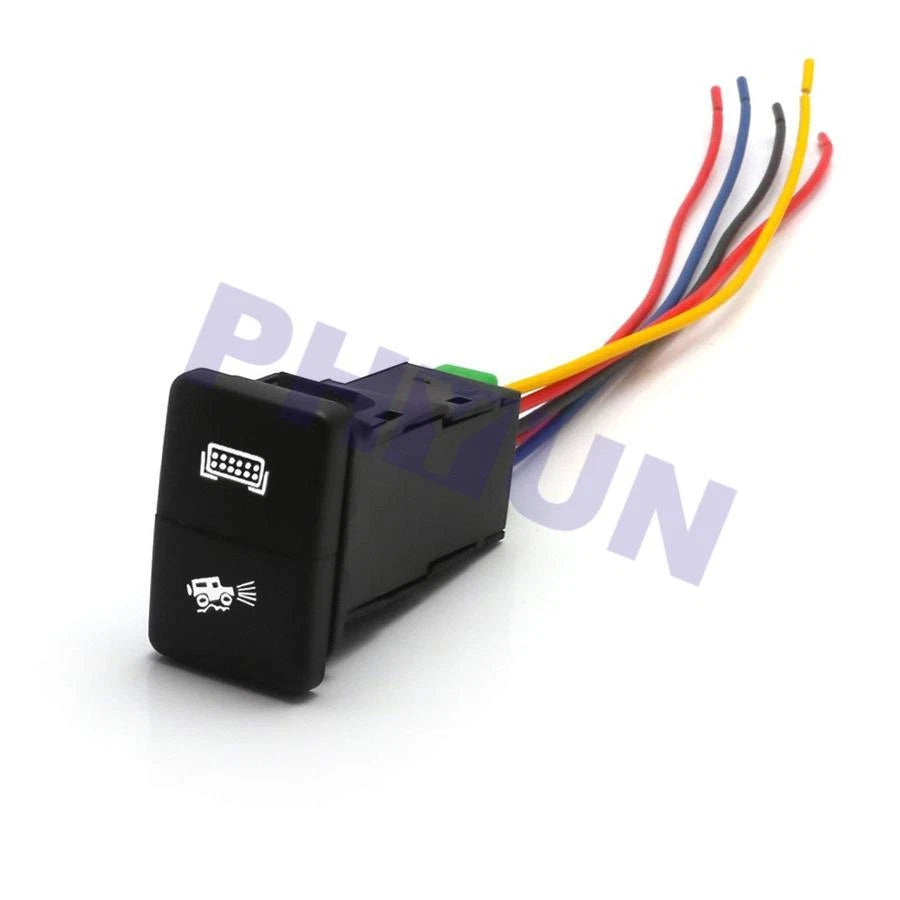 LED Dual Push Button Switch w/ Pigtail for Toyota (Fits )