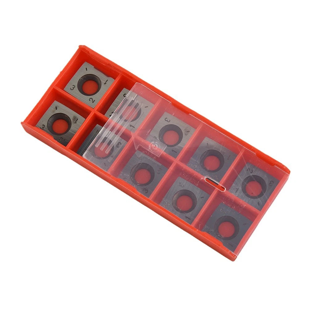 10pc Box of 15x15x2.5mm Carbide Cutter Inserts for Spiral Planer Head