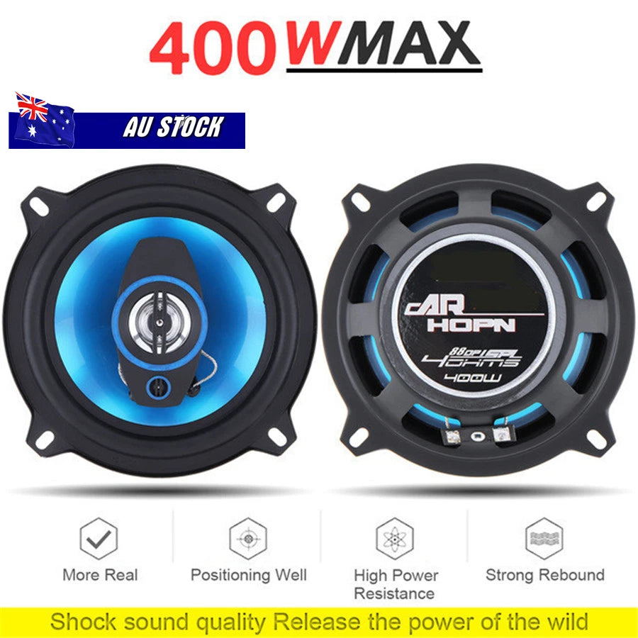 2 Pcs 5" Coaxial Audio Speakers for Car (AU Stock)