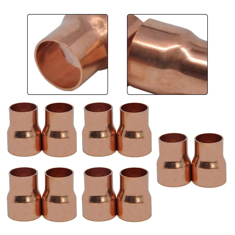 10pcs Copper Reducing Fittings 22x16mm for Refrigeration HVAC