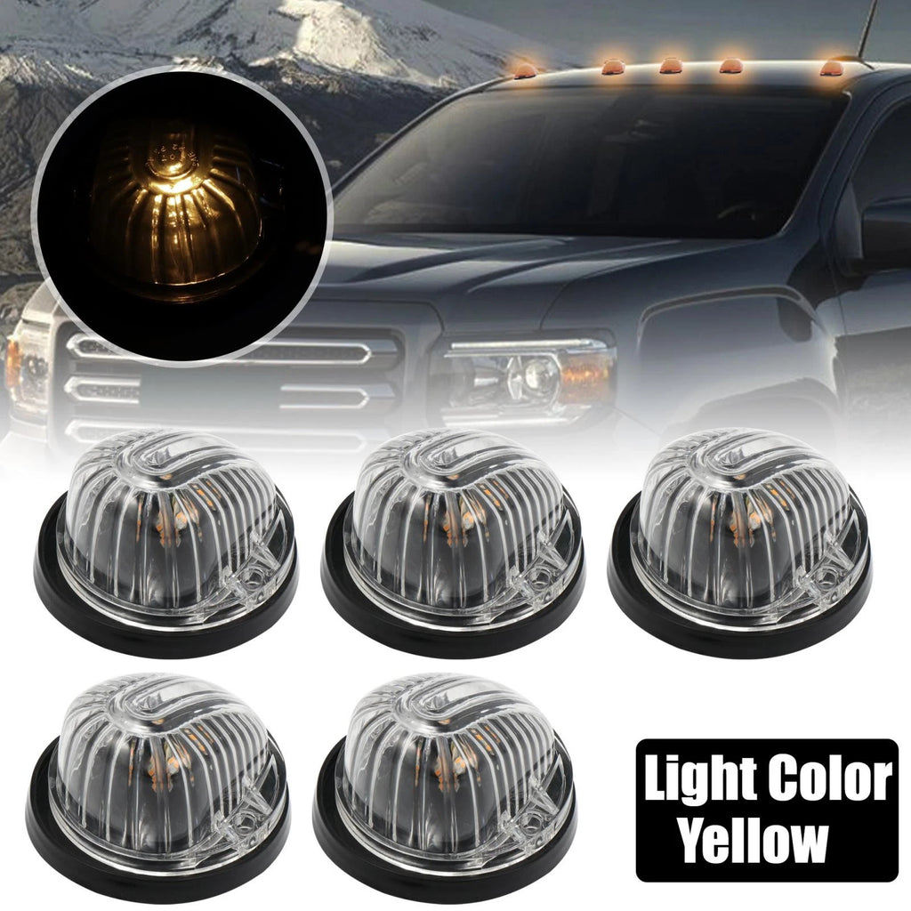 5pcs Cab Marker Light Clear Lens Replacement for GMC C1500 (1979–1984, 1986)