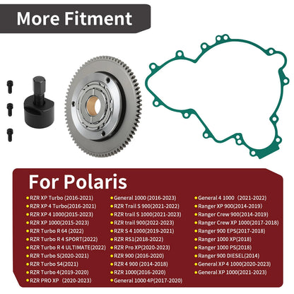 Flywheel Puller & One Way Bearing Kit for Polaris Ranger XP Crew 900 1000 (2014–2019)