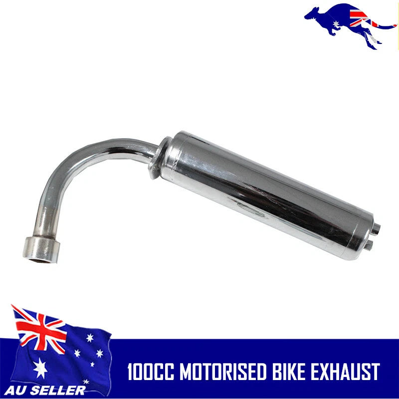Exhaust Muffler for 2 Stroke 100cc Engine Kit Motorized Push Bike