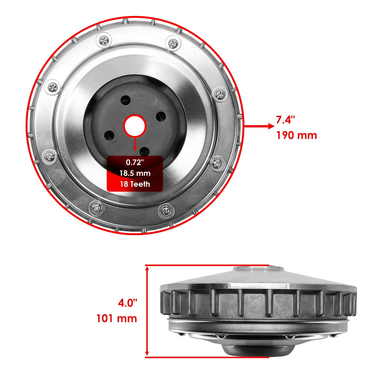 Clutch Sliding Fixed Sheave Kit for Yamaha Rhino 700 YXR700F (2008–2013)