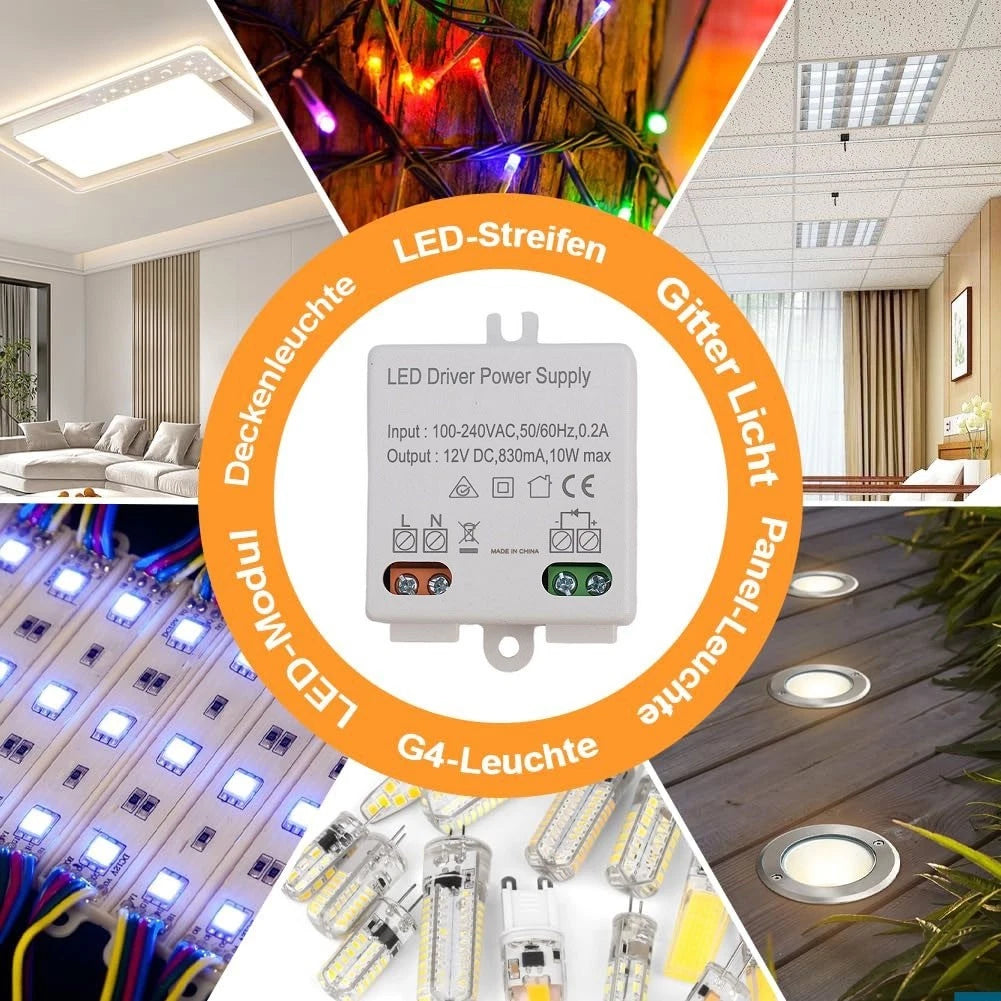2X 10W LED Driver Power Supply for 12V LED Lighting Applications