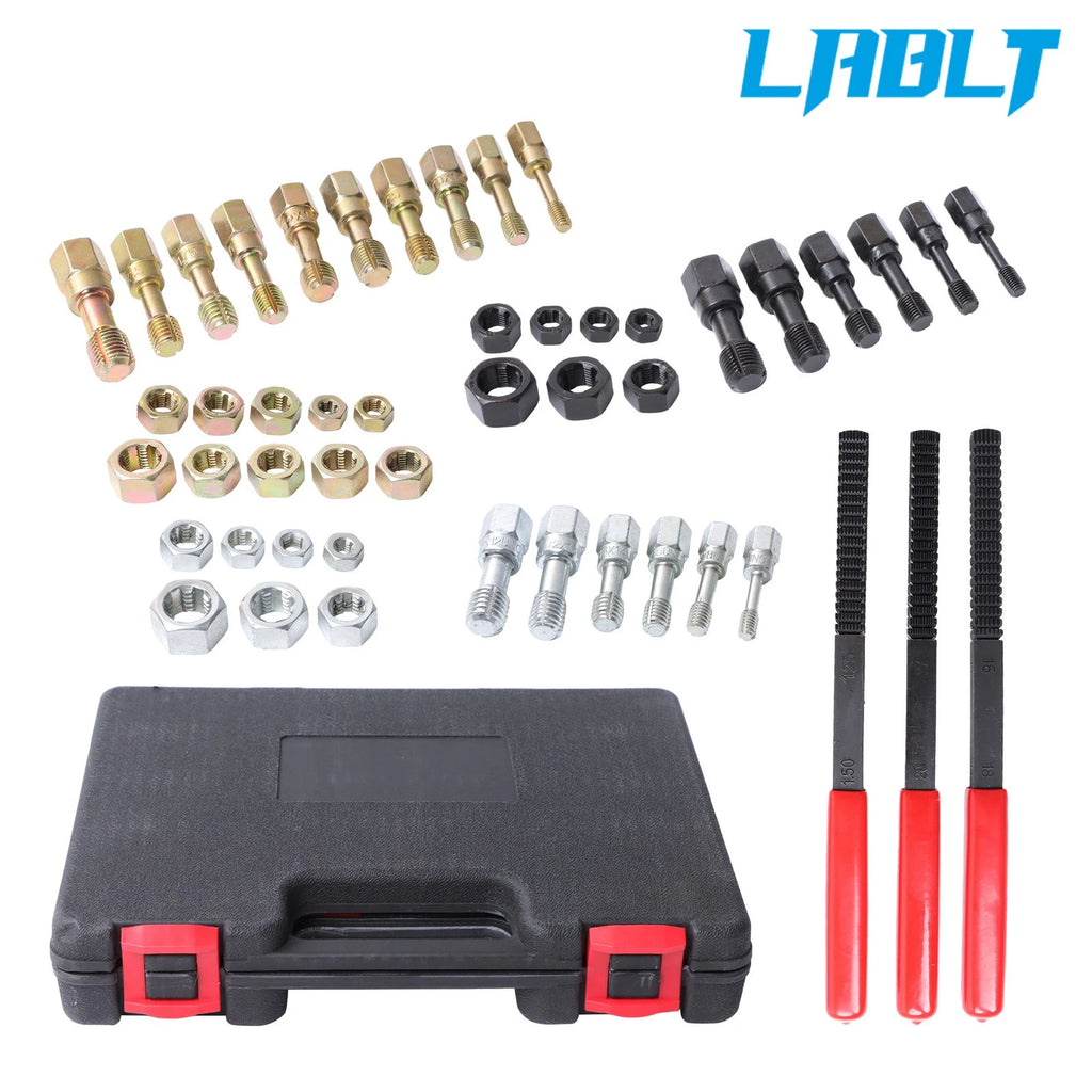 49PCS Thread Chaser Set for UNC UNF Metric Rethreading Tool