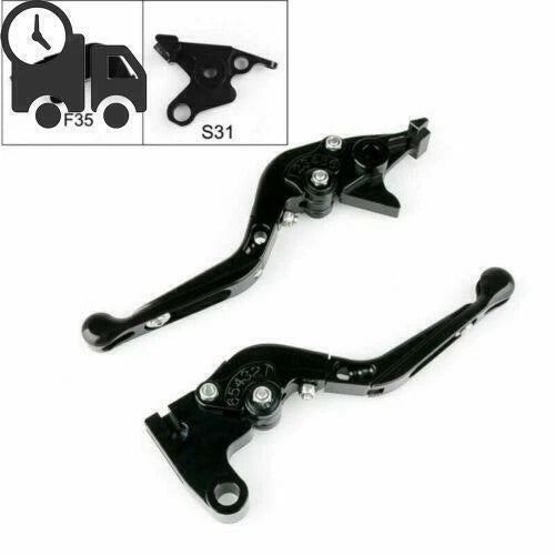 Adjustable Folding Brake Clutch Levers for Suzuki B-King (2008–2011) Black