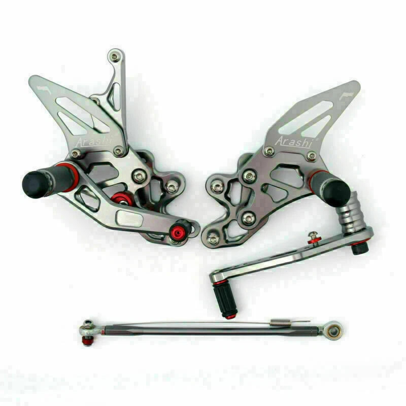 Aluminum Rearsets Footpegs Pedals for Suzuki GSX-R 600 750 (2011–2019)