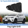 Front Right Front Bumper Fog Light Cover Replacement for Toyota RAV4 (2016–2018)