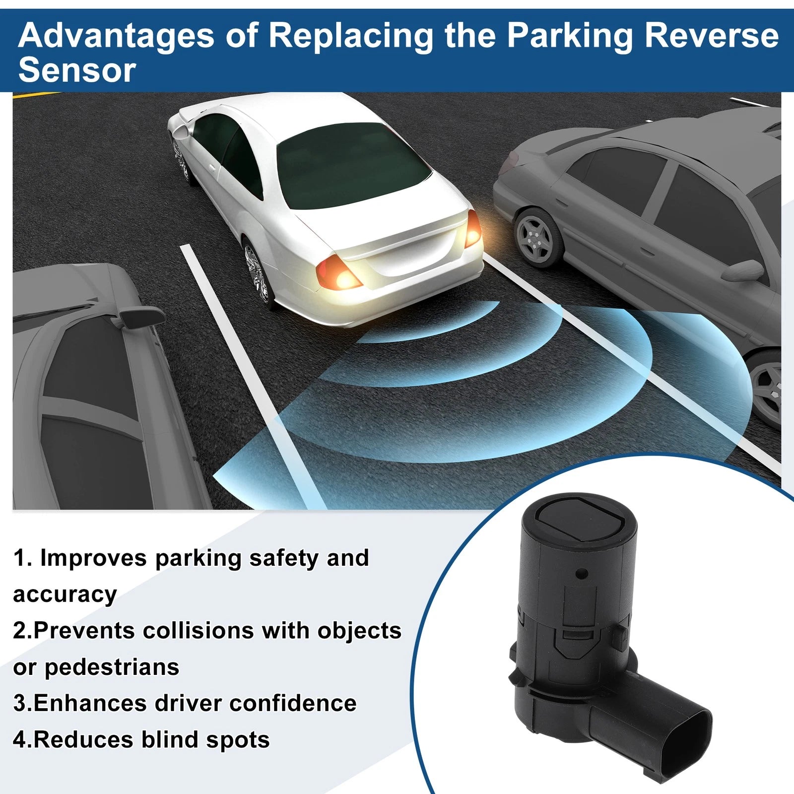 Reverse Backup Parking Sensor No.66218368727 for BMW E60 530d (2002–2005)