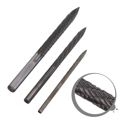 Carbide Burr Drill Bit Kit for Tire Repair (3mm, 4mm, 5mm, 6mm)
