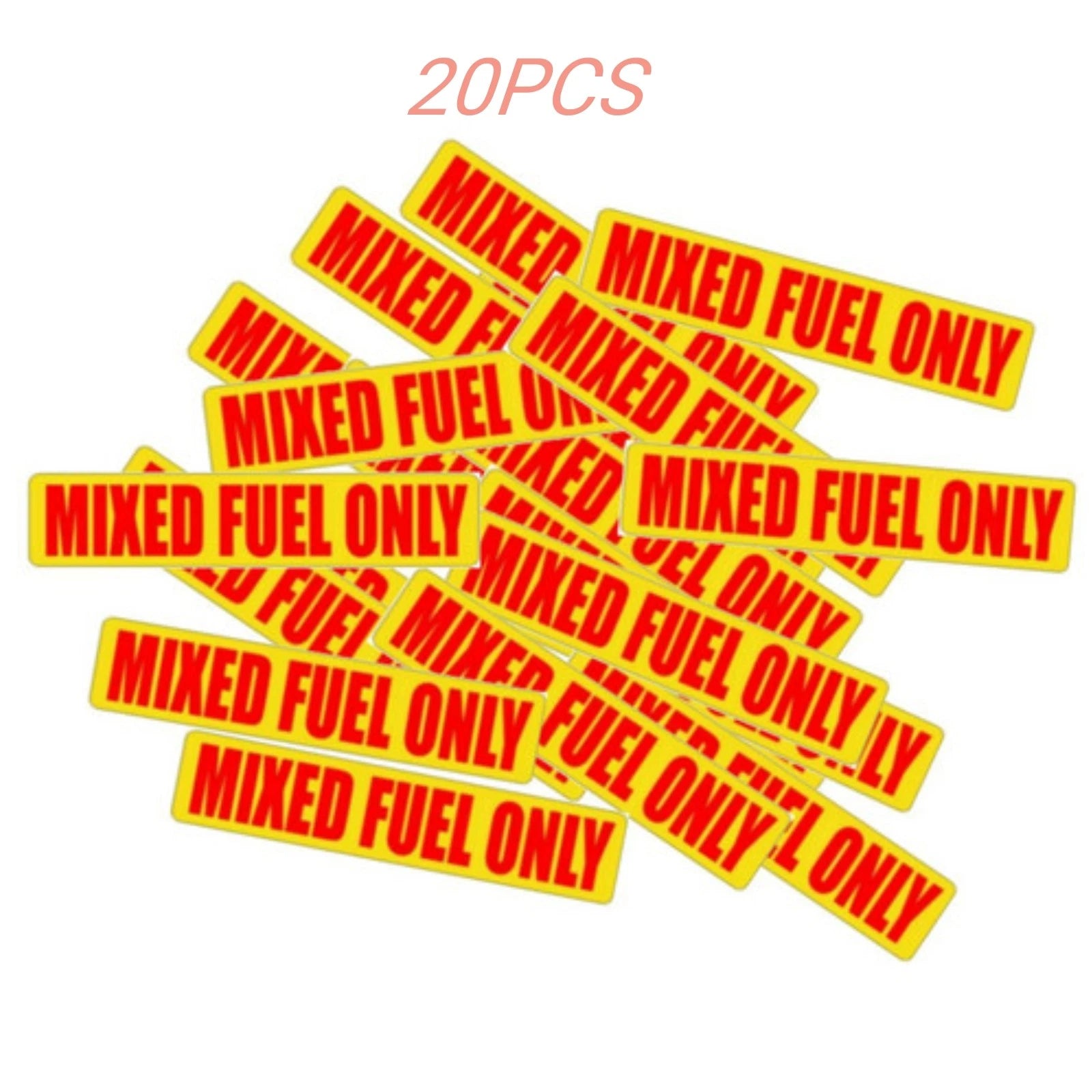 Mixed Fuel Only Sticker for Gas Gasoline Oil Can Trimmer (20)