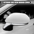 Right Side Mirror Cover Cap for Toyota Highlander (2009–2014) ABS White