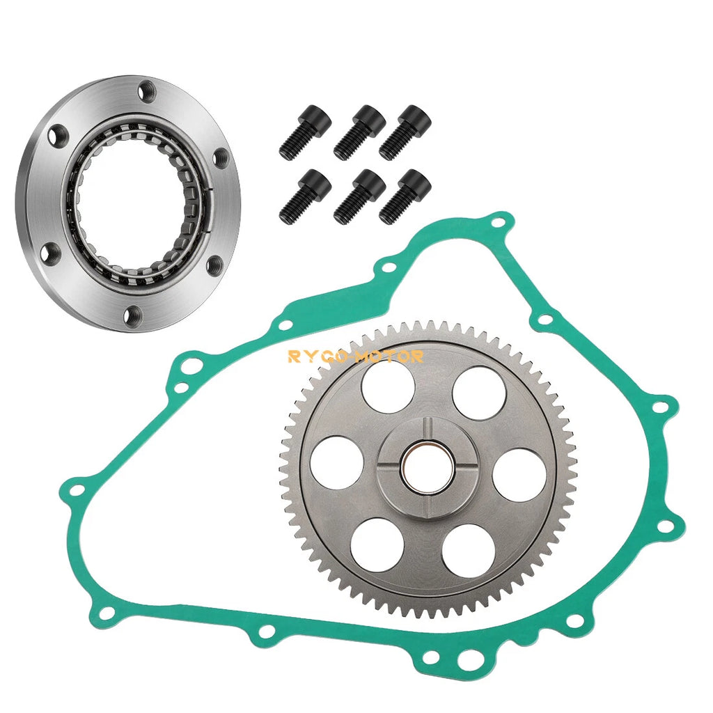 Starter Clutch One Way Gear Bearing Gasket for Yamaha YFM450 Wolverine (2006–2010)