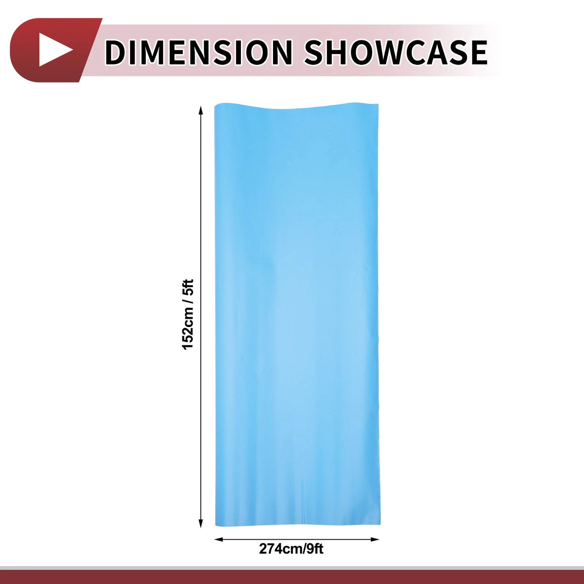 Matte Light Blue Vinyl Wrap Film 274x152cm for Universal Fit (9ft x 5ft)