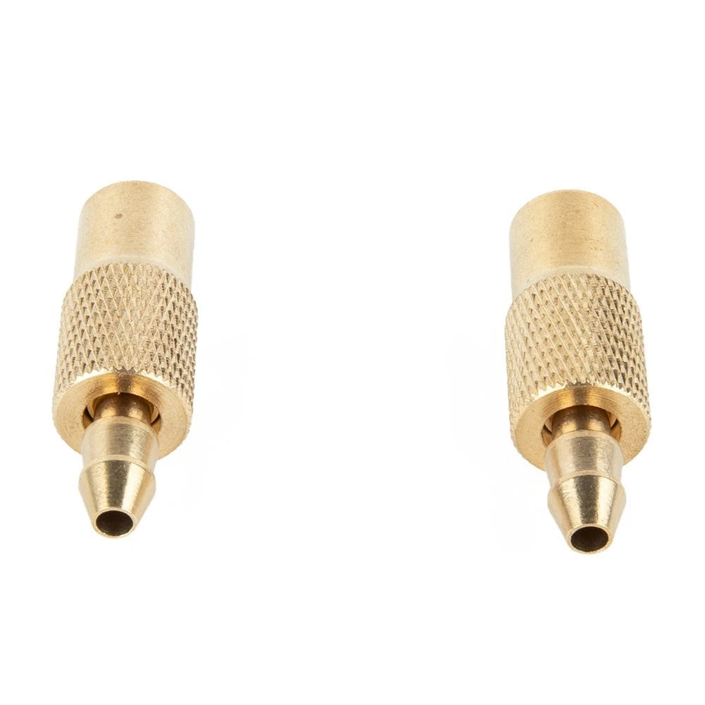 Set of 2 Tyre Inflator Valve Connectors for Car 6mm Copper