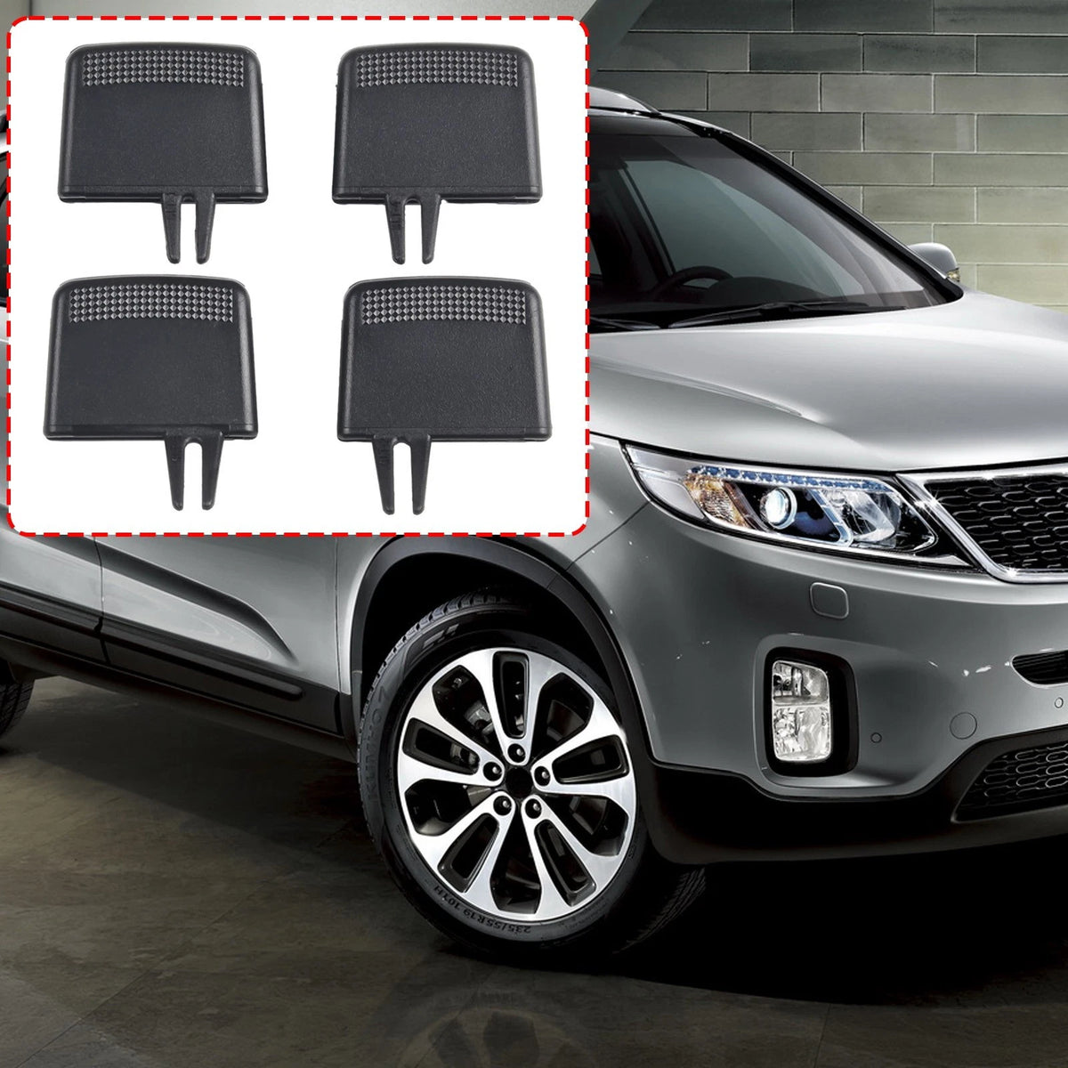 Set of 4 A/C Air Vent Outlet Tab Clips for Kia Sorento (2009–2014)