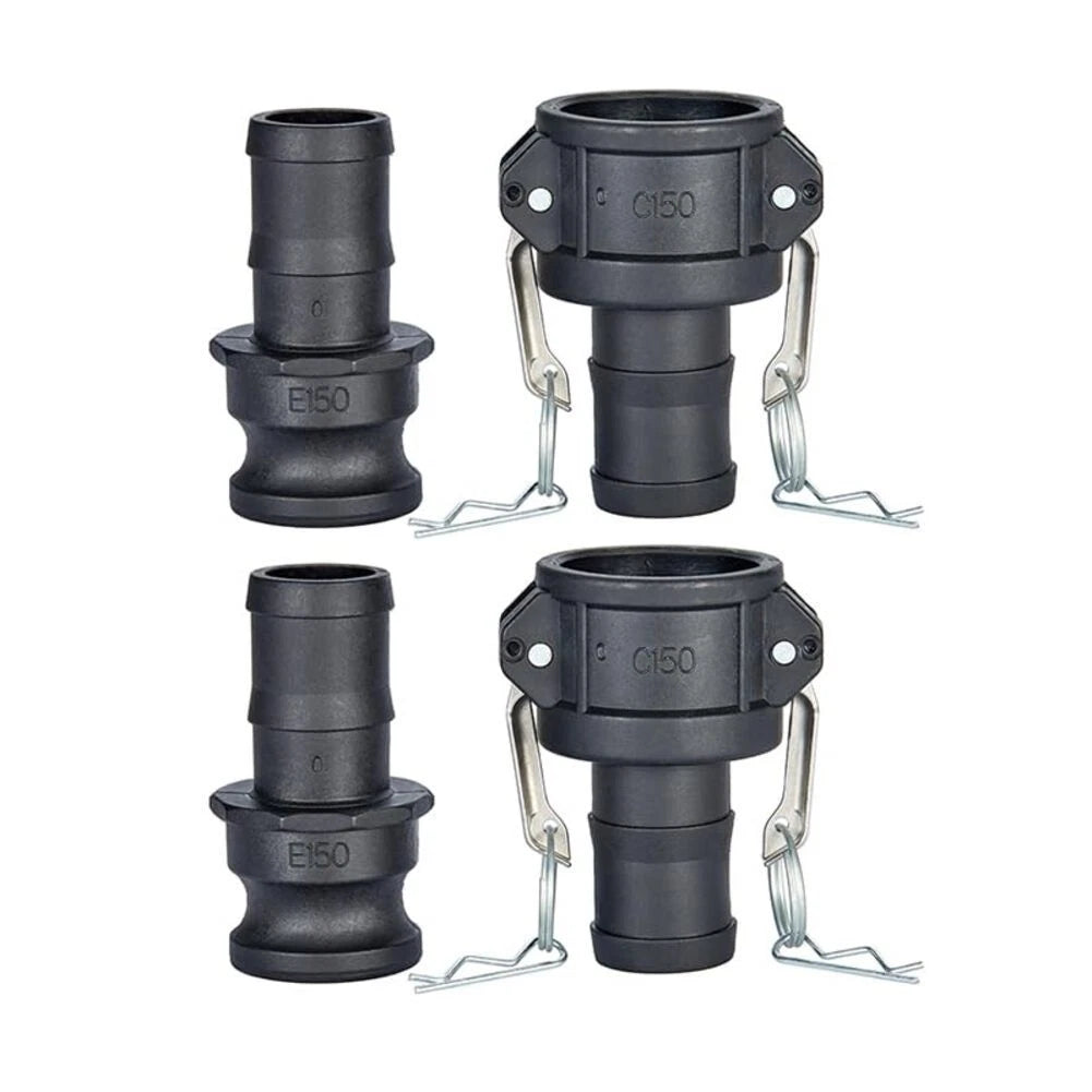 2PC Cam Lock Fittings Set for Hose Coupler and Male Adapter