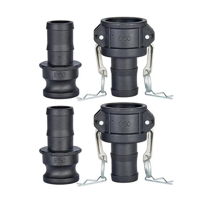 2PC Cam Lock Fittings Set for Hose Coupler and Male Adapter