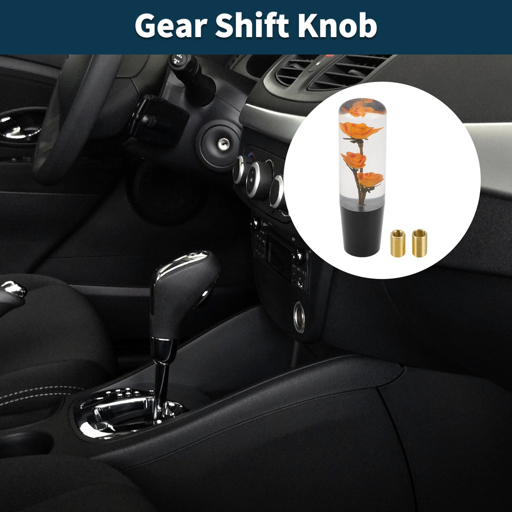 Set of 1 Universal Shift Knob with 2 Adapters for Manual/Automatic Vehicles