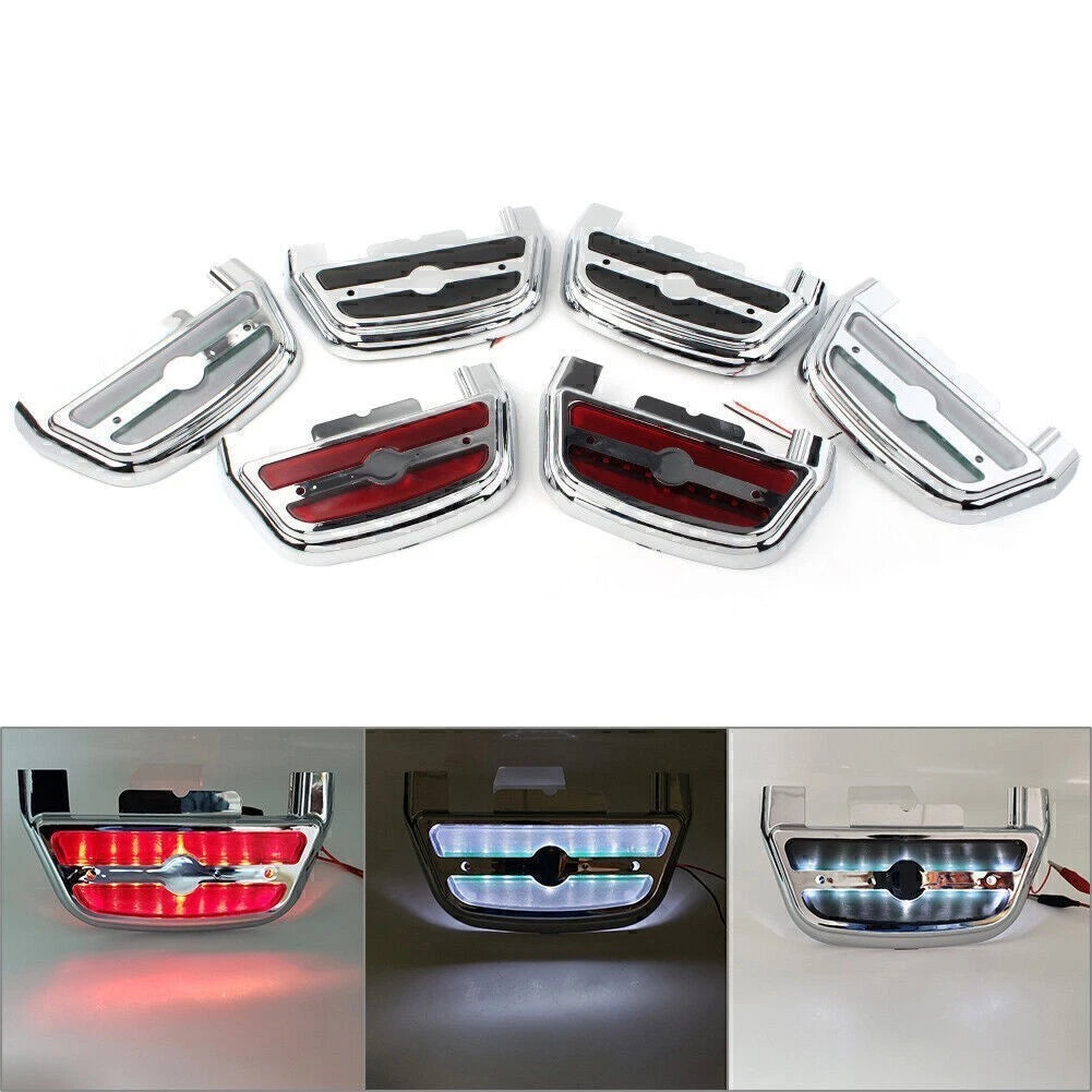 LED Light Passenger Footboard Cover for Harley Dyna (2006–Present)