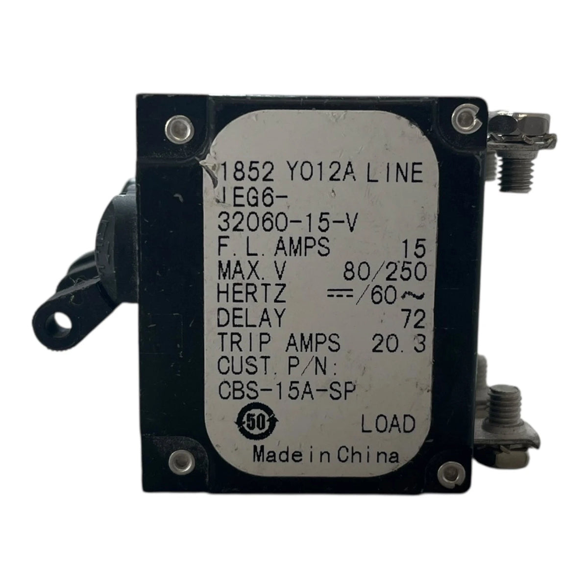 Set of 3 Airpax IEG6-32060-15-V Circuit Breakers 20A 250V